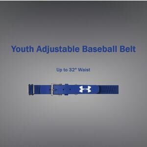 Under Armour Gear Youth Baseball Belt Adjustable up to 32" Waist